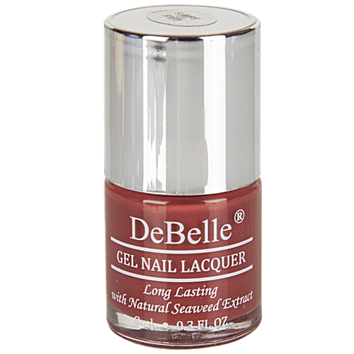 DeBelle Gel Nail Lacquer - Pastel Burgundy Nail Polish, 8 ml Scarlet Ruby