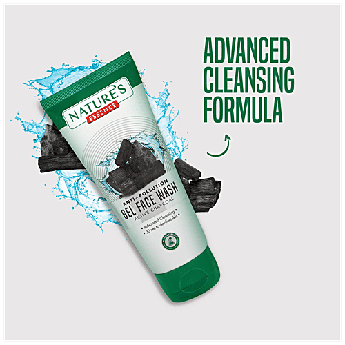 Buy Natures Essence AntiPollution Gel Face Wash Active Charcoal