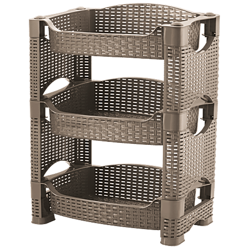 Nakoda Liberty Multi Utility Storage Rack - 3 Steps, Assorted Colour, 1 pc  