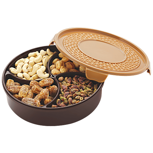 Buy Nakoda Milano Dry Fruit Box With Lid Assorted Colour Online at