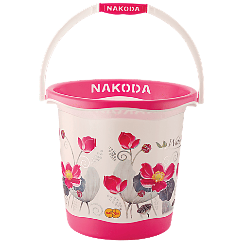 Nakoda Pixel Printed Designer Bucket - Assorted Colour, 18 L  