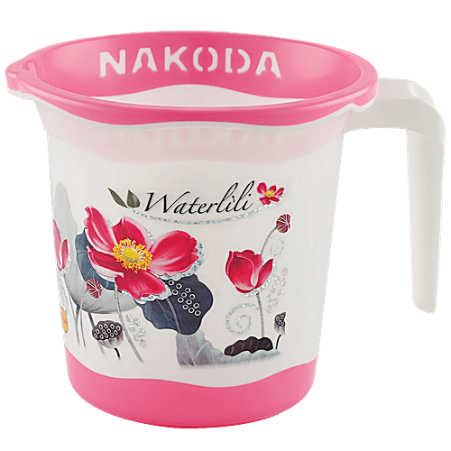 Nakoda Pixel Printed Designer Bath Mug - Assorted Colour, 1 L  