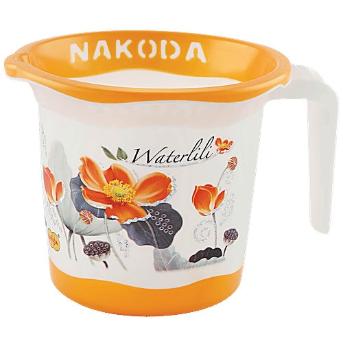 Nakoda Pixel Printed Designer Bath Mug - Assorted Colour, 1 L  
