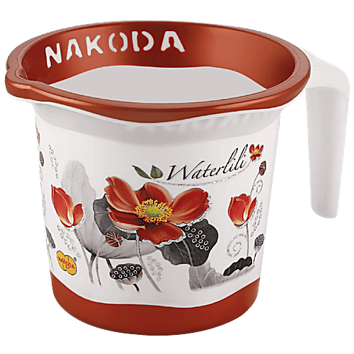 Nakoda Pixel Printed Designer Bath Mug - Assorted Colour, 1 L  