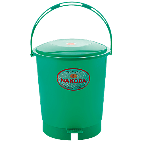 Nakoda Swachh Plastic Pedal Dust & Garbage Bin - Assorted Colour, 11 L  