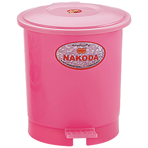 Nakoda Swachh Plastic Pedal Dust & Garbage Bin - Assorted Colour, 11 L  