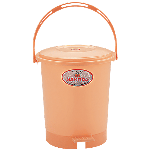 Nakoda Swachh Plastic Pedal Dust & Garbage Bin - Assorted Colour, 11 L  