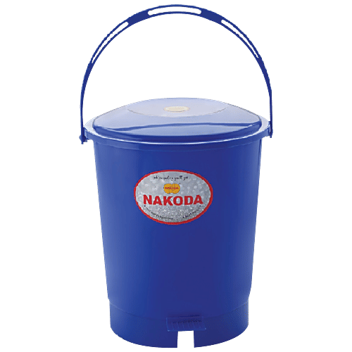 Nakoda Swachh Plastic Pedal Dust & Garbage Bin - Assorted Colour, 16 L  