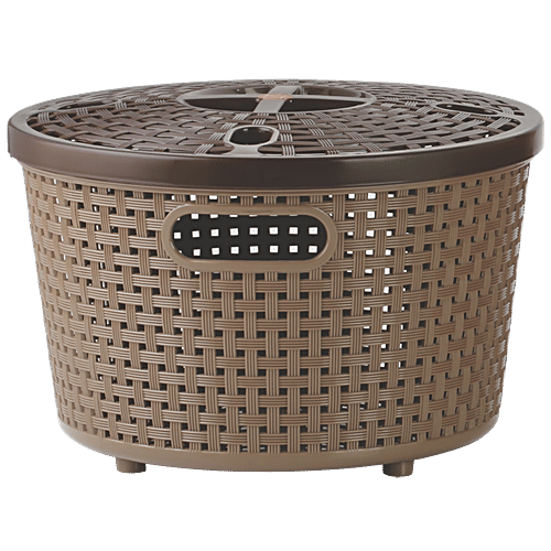 Nakoda Silky Round Basket 333 - Big, With Lid, 1 pc  