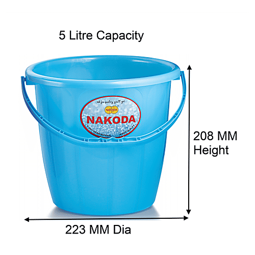 Nakoda Turbo Bucket - Assorted Colour, 5 L  