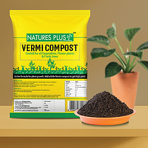 Natures Plus Vermi Compost - Organic Manure, 5 kg  