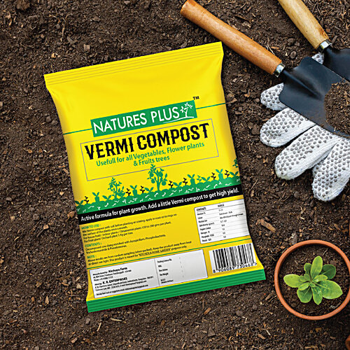 Natures Plus Vermi Compost - Organic Manure, 5 kg  