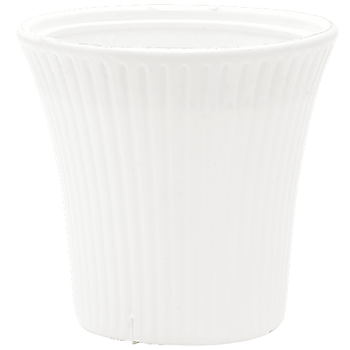 Natures Plus Sunrise Pot - 5 Inch, White, 5 x 3.5 x 5  