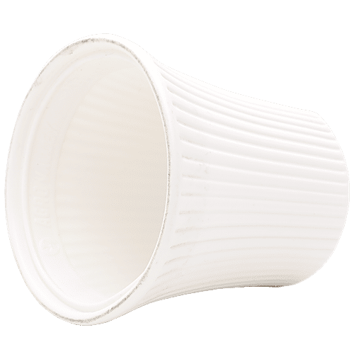 Natures Plus Sunrise Pot - 5 Inch, White, 5 x 3.5 x 5  