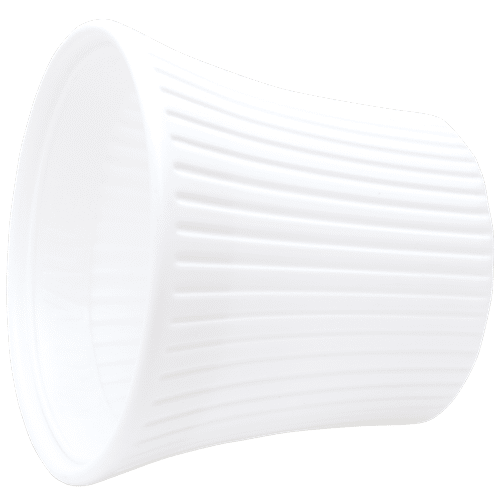 Natures Plus Sunrise Pot - 9 Inch, White, 9 x 6.5 x 8  