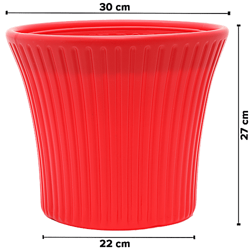 Natures Plus Sunrise Pot - 30 cm , Red, 30 x 22 x 27 cm