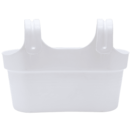 Natures Plus Glory Double Hook Pot - 34.29 cm, White, 1 pc 34.29 x 30.48 x 26.67 cm 