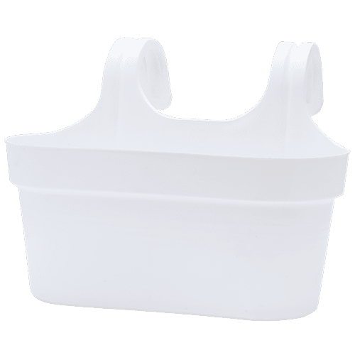 Natures Plus Glory Double Hook Pot - 34.29 cm, White, 1 pc 34.29 x 30.48 x 26.67 cm 