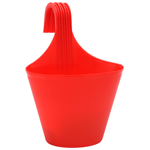 Natures Plus Glory Envy Single Hook Pot - 5 Inch, Red, 8.5 x 5 x  12  