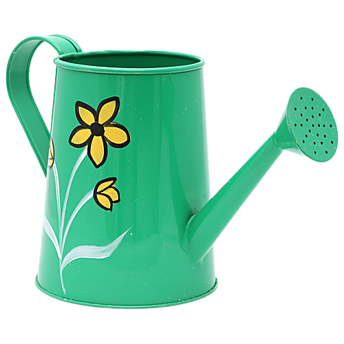 Natures Plus Garden Planter Water Can - 7 Inch, Green, 11 x 6 x 7  