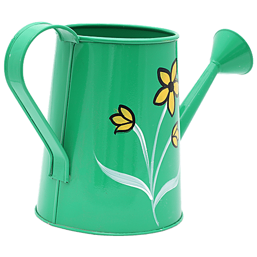 Natures Plus Garden Planter Water Can - 7 Inch, Green, 11 x 6 x 7  