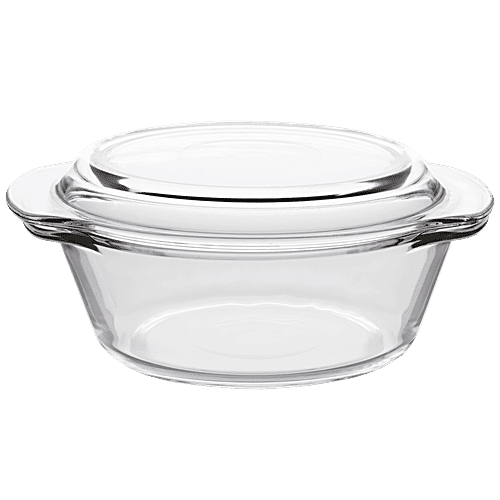 Buy Iveo Borosilicate Glass Round Casserole With Lid Online at Best Price of Rs 732 bigbasket