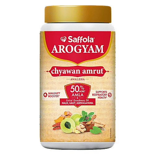 Saffola Arogyam Chyawan Amrut Awaleha - Immunity Booster, Supports Respiratory Health, 1.25 Kg Jar 