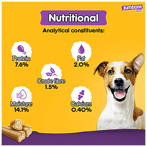 Pedigree Jumbone Mini Adult Dog Treat - Chicken & Lamb (4 Treats), 160 g (Pack of 8) 