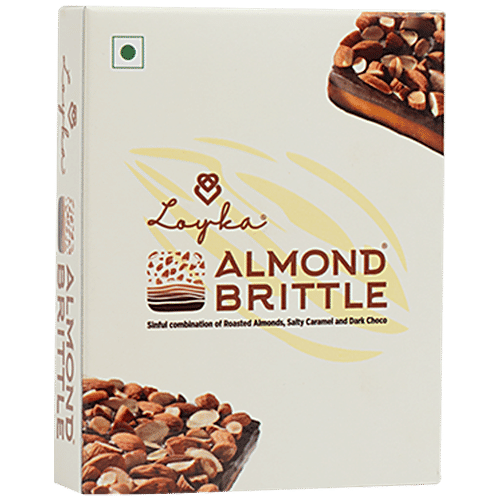 Loyka Almond Brittle - Roasted Almonds, Salty Caramel & Dark Choco, 17 g  