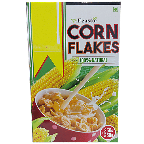 WeFeasto Corn Flakes, 500 g (Get 250 g Free Inside) 