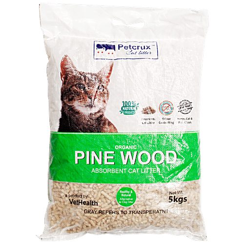 Buy Petcrux Exclusive Organic Pine Wood Cat Litter Online at Best Price