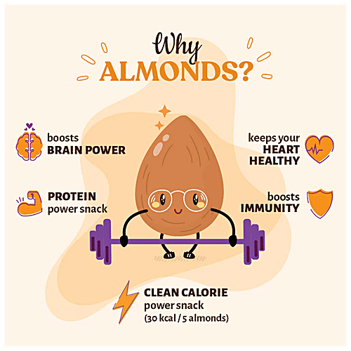 Open Secret Nutty Almonds - Orange Cocoa, Zero Refines Sugar, 135 g  
