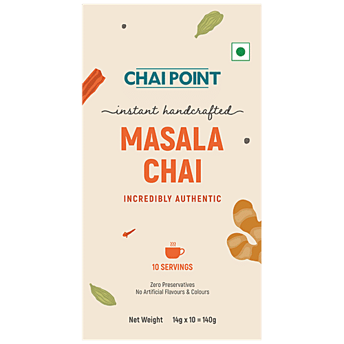 Chai Point Masala Instant Chai, 140 g (10 Sachets x 14 g each) 