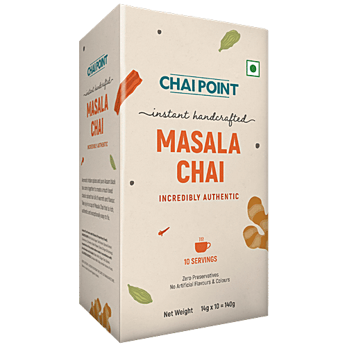Chai Point Masala Instant Chai, 140 g (10 Sachets x 14 g each) 