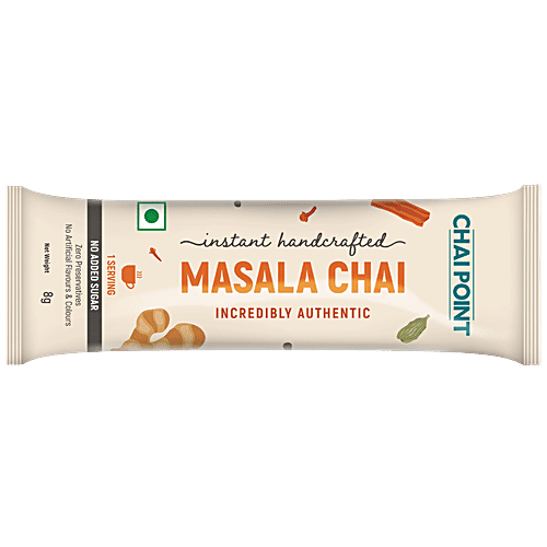 Chai Point Masala Instant Chai - Without Sugar, 80 g (10 Sachets x 8 g each)