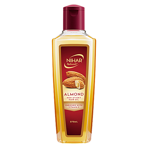 Buy Nihar Natural'S Almond Non Sticky Hair Oil With Vitamin E Online
