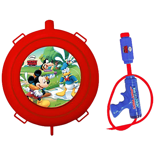 Boing Holi Water Tank / Gun / Pichkari - Mickey Mouse - Red, 1 pc