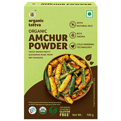 Organic Tattva Amchur Dry Mango Powder - Organic, 100 g Pouch 