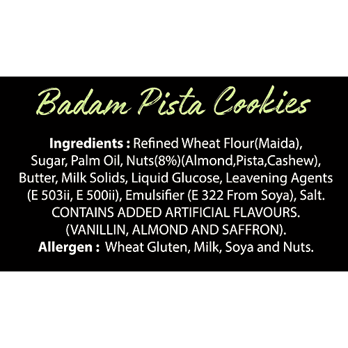 SHEETAL Badam Pista Cookies, 170 g No 