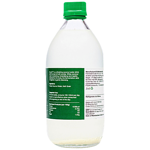 Bombucha CocoFir Original Coconut Water Kefir, 500 ml Bottle 