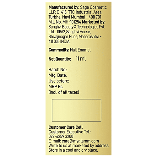 MyGlamm Wandurlust Sand Matt Nail Paint, 11 ml Churros 