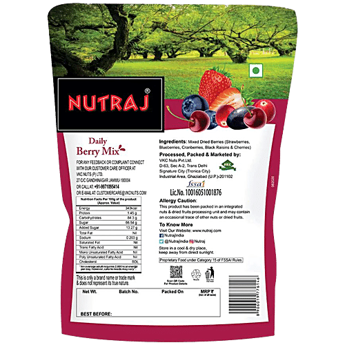 Nutraj Daily Berry Mix, 200 g Pouch 
