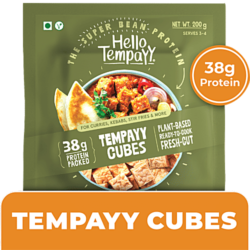 Buy Hello Tempayy Soyabean Tempeh Cubes Rich In Protein & Fibre, Low