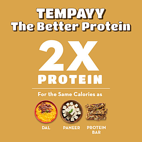Hello Tempayy Spiced Tawa Masla Soybean Tempeh Cubes, 200 g  40g Protein Packed, Low Fat, Low Carbs, Fiber Rich