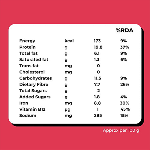 Hello Tempayy Simply Sriracha Tempeh Cubes - Clean, Lean Protein, Rich In Fibre. Make Noodles, Stir Fries & More., 200 g  40g Protein Packed, Low Fat, Low Carbs, Fiber Rich
