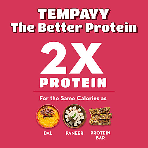 Hello Tempayy Simply Sriracha Tempeh Cubes - Clean, Lean Protein, Rich In Fibre. Make Noodles, Stir Fries & More., 200 g  40g Protein Packed, Low Fat, Low Carbs, Fiber Rich
