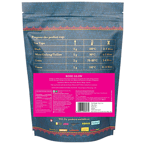 TGL Co. Rose Glow Tea, 50 g  Black Loose Leaf Tea