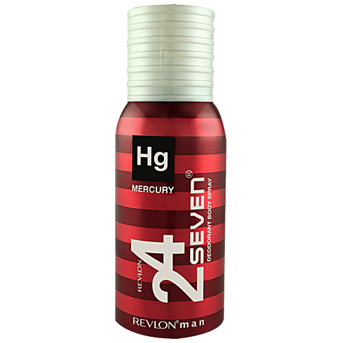 Revlon 24 Seven Deodorant Body Spray - Mercury, 130 ml  