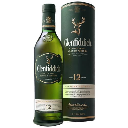 GLENFIDDICH Single Malt Scotch Whisky - 12 Year Old, 700 ml  
