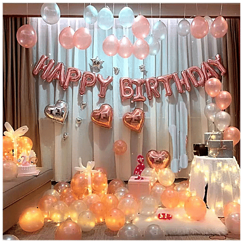 Buy CherishX Happy Birthday Decoration Kit Rose Gold Online at Best